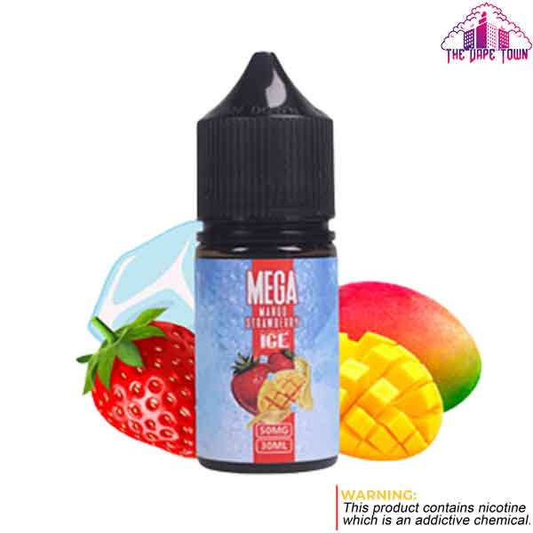 Mega Mango Strawberry Ice Nic Salt E-Liquid 30/50mg - 30ml