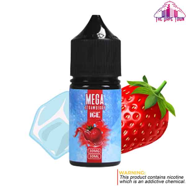 Mega Strawberry Ice Nic Salt E-Liquid 30/50mg - 30ml