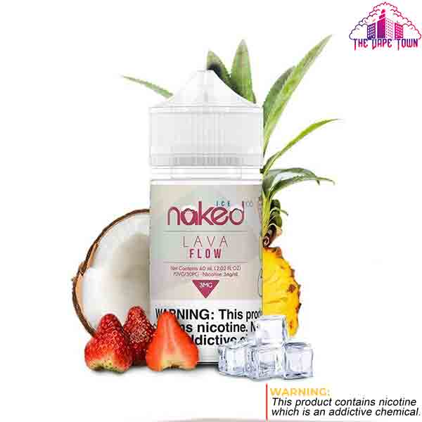 Naked 100 Lava Flow Strawberry & Pineapple Iced 3/6/12mg - 60ml