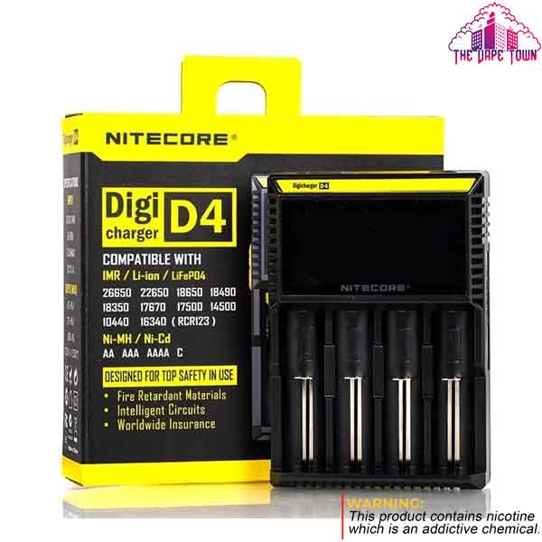 Nitecore Digicharger D4 LCD Battery Charger - 4 Slot