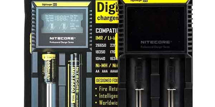 Nitecore Digicharger D2 LCD Battery Charger - 2 Slot