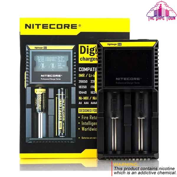 Nitecore Digicharger D2 LCD Battery Charger - 2 Slot