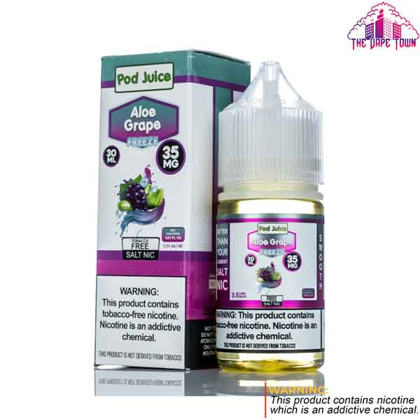 Pod Juice Aloe Grape Freeze Salt Nic 35mg - 30ml
