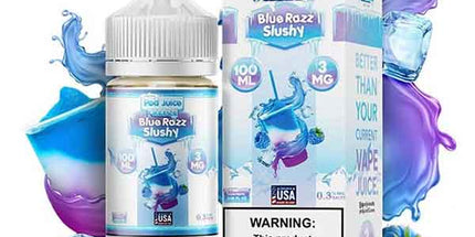 Pod Juice Blue Razz Slushy Freeze 3mg - 100ml