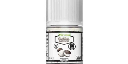 Pod Juice Cookies &amp; Cream Nic Salt E-Liquid - 30ml