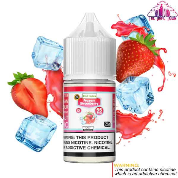 Pod Juice Frozen Strawberry Nic Salt E-Liquid - 30ml