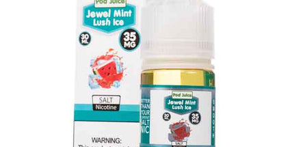 0 Nicotine Jewel Mint By Pod Juice Salt 30ml Iced / Menthol Sn 0 Nicotine Jewel Mint By Pod Juice Salt 30ml Iced / Menthol Sn