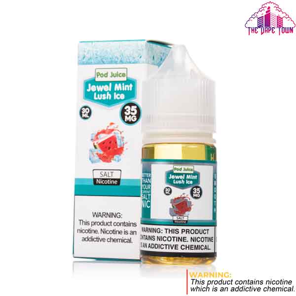 Pod Juice Jewel Mint Lush Ice Salt Nic 35mg - 30ml