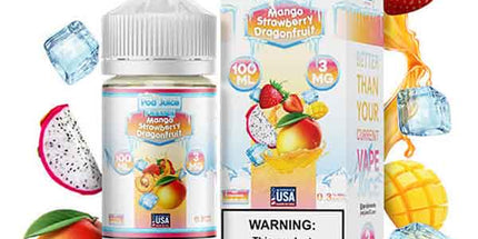 Pod Juice Mango Strawberry Dragonfruit Freeze 3mg - 100ml