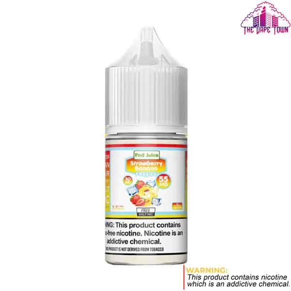 Pod Juice Strawberry Banana Freeze Salt Nic 35mg - 30ml The Vape Town Pod Juice Strawberry Banana Freeze Salt Nic 35mg - 30ml The Vape Town