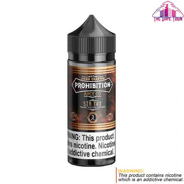 Prohibition Sin Tax Juice Co Sweet Peanut Butter 3/6mg ? 100ml