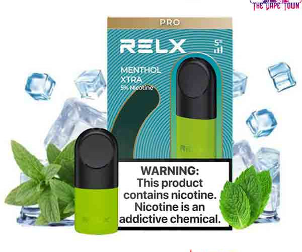 RELX Pod Pro Menthol XTRA With Ice - 5% Nicotine Strength The Vape Town RELX Pod Pro Menthol XTRA With Ice - 5% Nicotine Strength The Vape Town