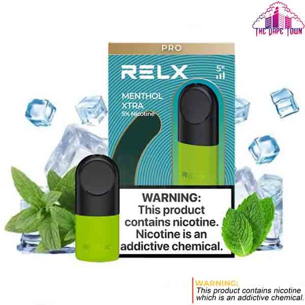 RELX Pod Pro Menthol XTRA With Ice - 5% Nicotine Strength The Vape Town RELX Pod Pro Menthol XTRA With Ice - 5% Nicotine Strength The Vape Town