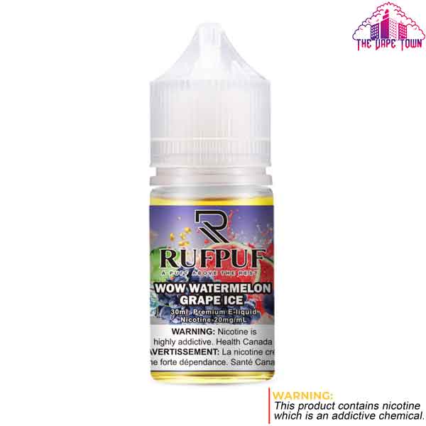 RufPuf Wow Watermelon Grape Ice Nic Salt - 30ml