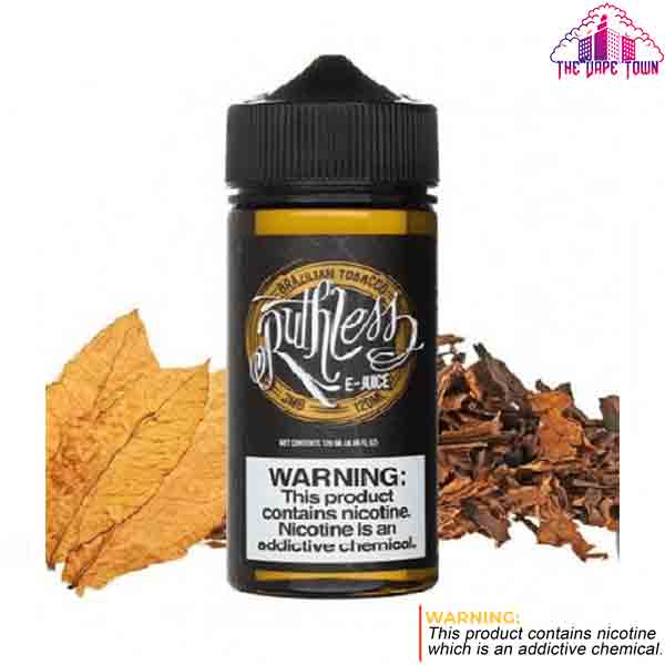 Ruthless Brazilian Tobacco E-Juice 3/6/12mg Vapor - 120ml