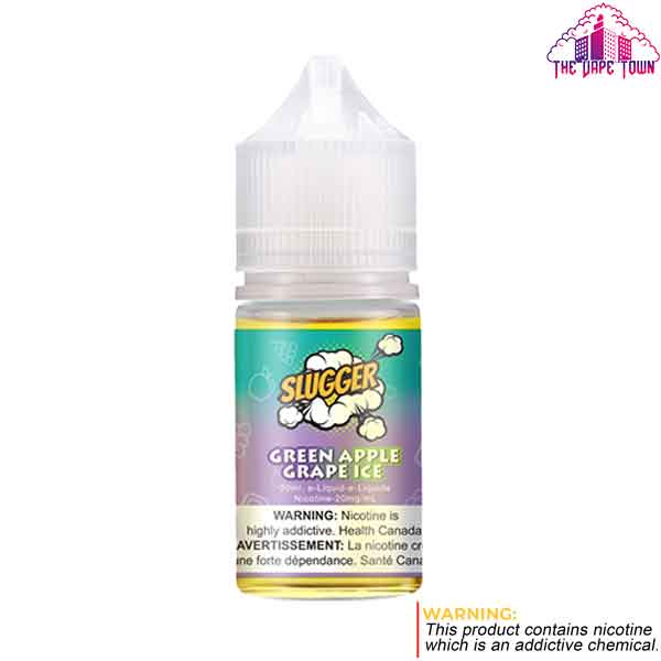 Slugger Green Apple Grape Ice Nic Salt - 30ml
