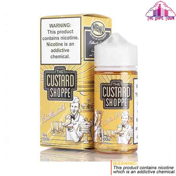 The Custard Shoppe Caramel Butterscotch 3/6mg E-Juice - 100ml