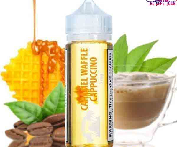 The Pier Sweet Caramel Waffle Cappuccino 3/6mg E-Juice - 120ml  The Vape  Town