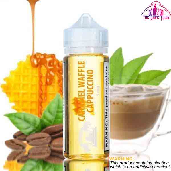 The Pier Sweet Caramel Waffle Cappuccino 3/6mg E-Juice - 120ml