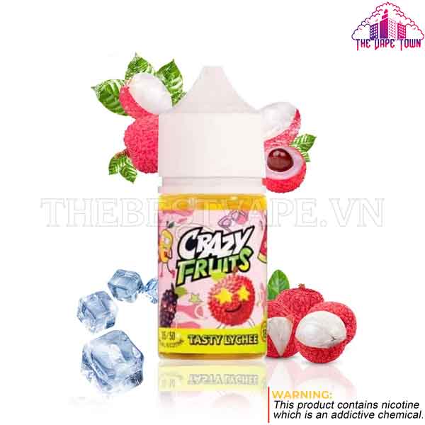 Tokyo Crazy Fruits Tasty Lychee ice Nic Salt - 30ml