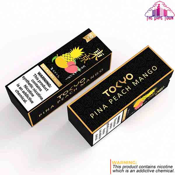 Tokyo Golden Series Pina Peach Mango ice Nic Salt - 30ml