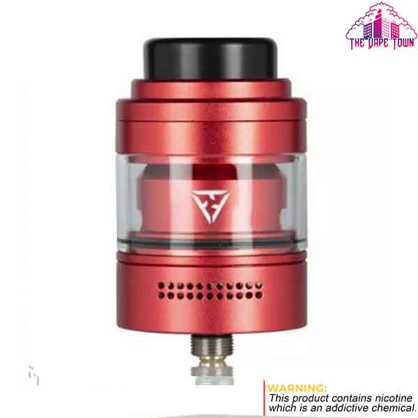 Vaperz Cloud Trilogy 30mm RTA 5ml Bubble Glass Tank ? Red