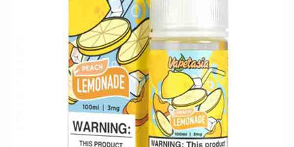 Vapetasia Iced Peach Lemonade 3mg Free Base - 100ml Capacity