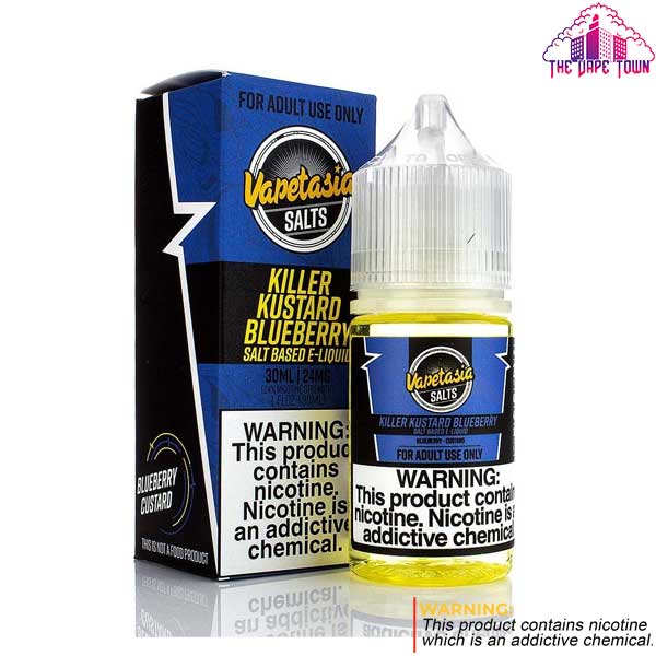 Vapetasia Killer Custard Blueberry Salt Nic 24mg - 30ml