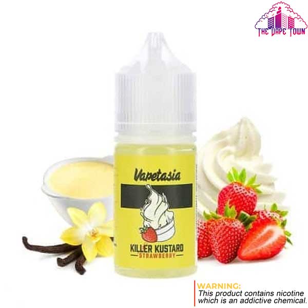 Vapetasia Killer Custard Strawberry Salt Nic 24mg - 30ml The Vape Town Vapetasia Killer Custard Strawberry Salt Nic 24mg - 30ml The Vape Town