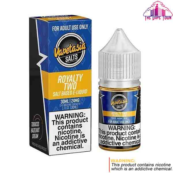 Vapetasia Royalty Two (ii) Tobacco & Vanilla 24mg Nic Salt - 30ml