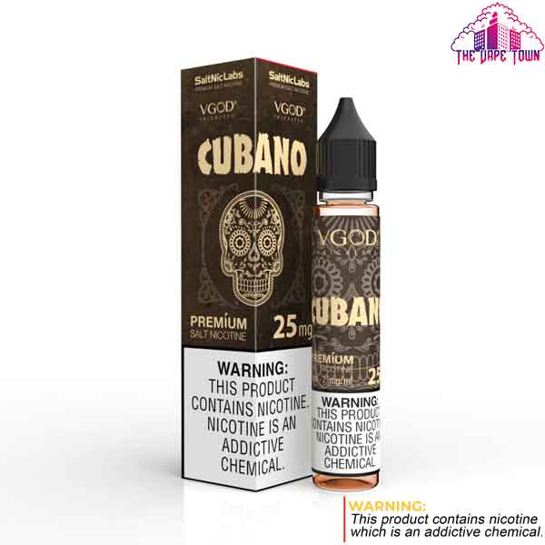 VGOD Cubano Rich Creamy Cigar Nic Salt - 30ml