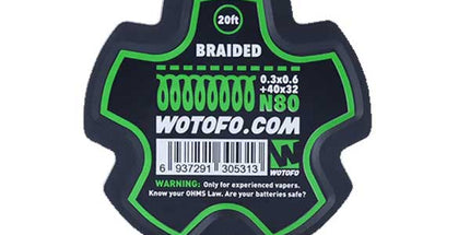 Wotofo Dual Core Fused Clapton Wire Spool - 20 Feet