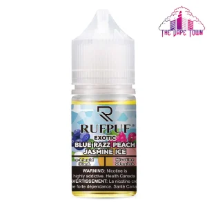RufPuf Exotic Blue Razz Peach Jasmine Ice Nic Salt – 30ml