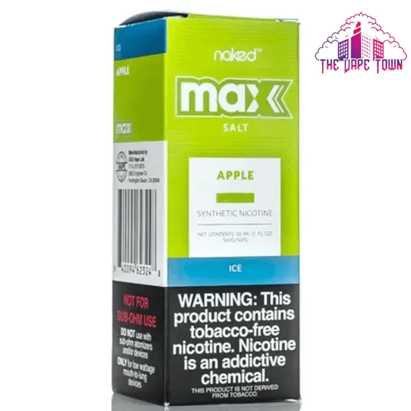 NAKED MAX SALTS APPLE ICE 35MG 30ML (2)